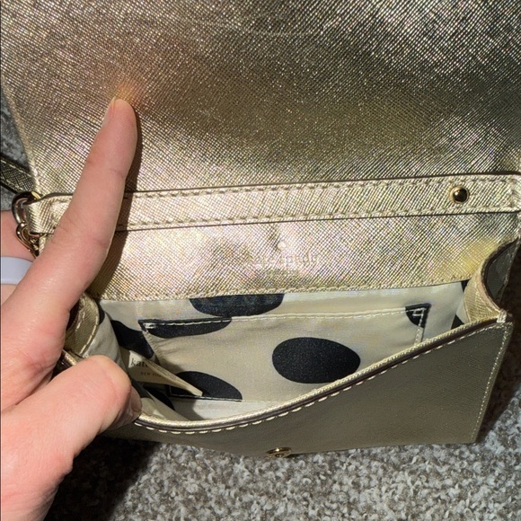 Kate Spade Metallic Gold Crossbody Bag - Picture 5 of 6
